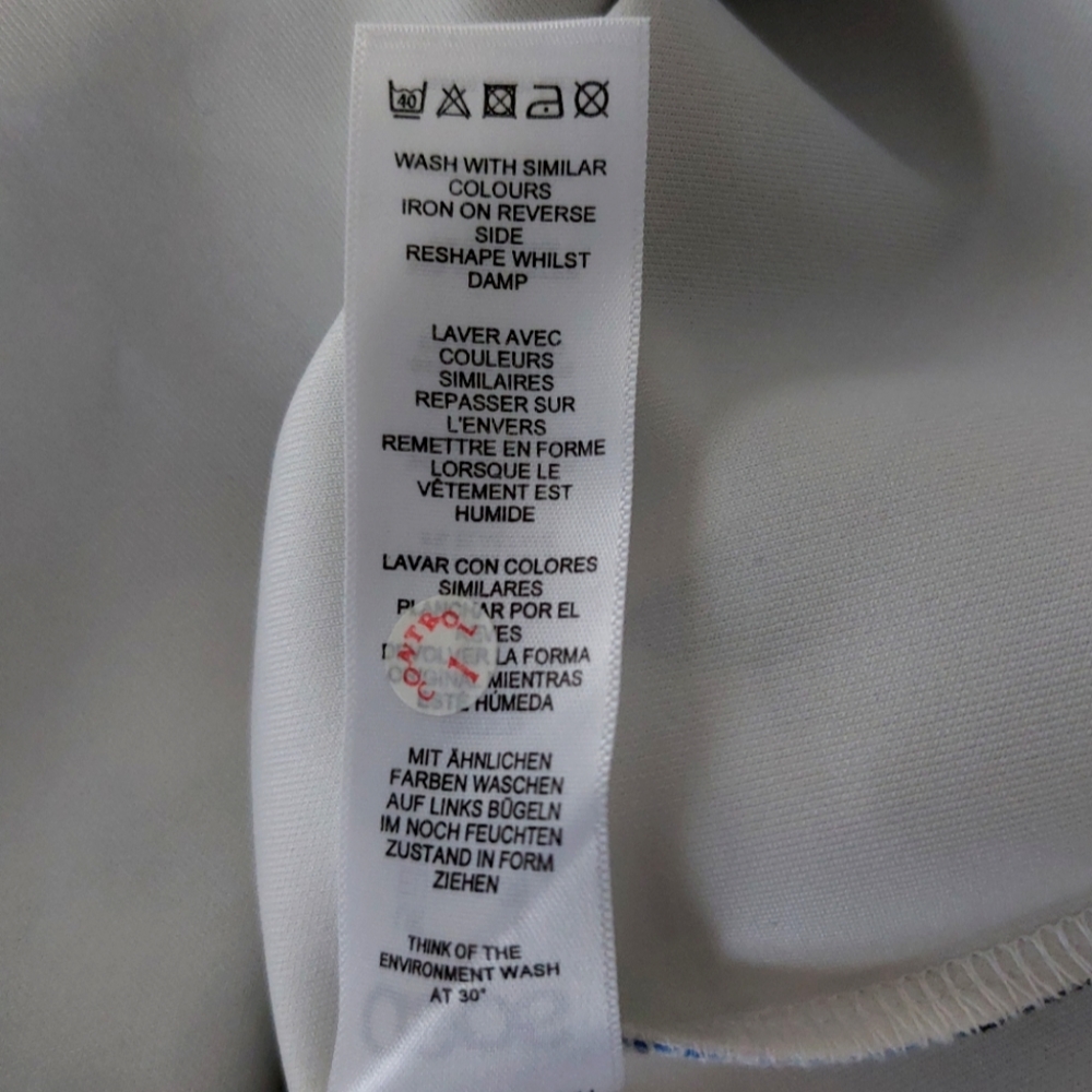 NWOT - ASOS Maternity Scuba Plunge Body-Conscious Dress In Blue Floral - Picture 7 of 7